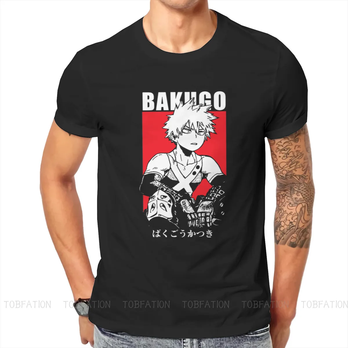 Бакуго Izgleda hip-hop majica Moj Heroj Akademija Изуку Anime Casual Majica Plus Size Najnovije majica za muškarce i žene