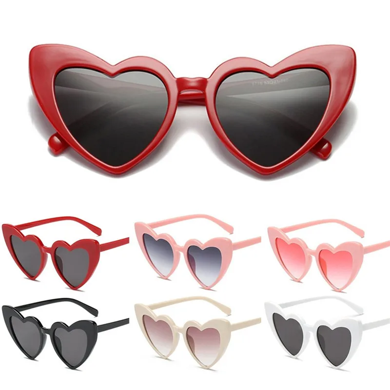 Brand-dizajner Berba i sunčane naočale, Modni Naočale s učinkom od srca ljubavi Ženske Slatka seksi Retro Mačje oči Jeftine Sunčane naočale Crvena Ženski