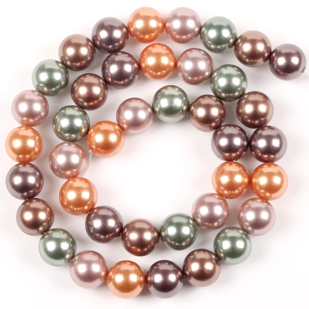 Perle od prave Sudopera 6 mm-12 mm Šaren Slatkovodno Umivaonik Okrugli Kamen Perle za Izradu Nakita Diy Pribor za narukvice Ručni Rad